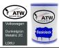 Preview: Volkswagen, Dunkelgrün Metallic 2C, LD6U: 500ml Lackdose, von ATW Autoteile West.